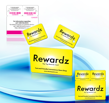 key tag rewards card printing